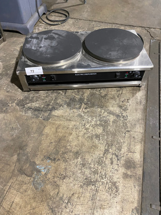 Commercial Countertop Electric Powered Crepe Maker! Stainless Steel Body! Model: PRZ352 220V 50HZ