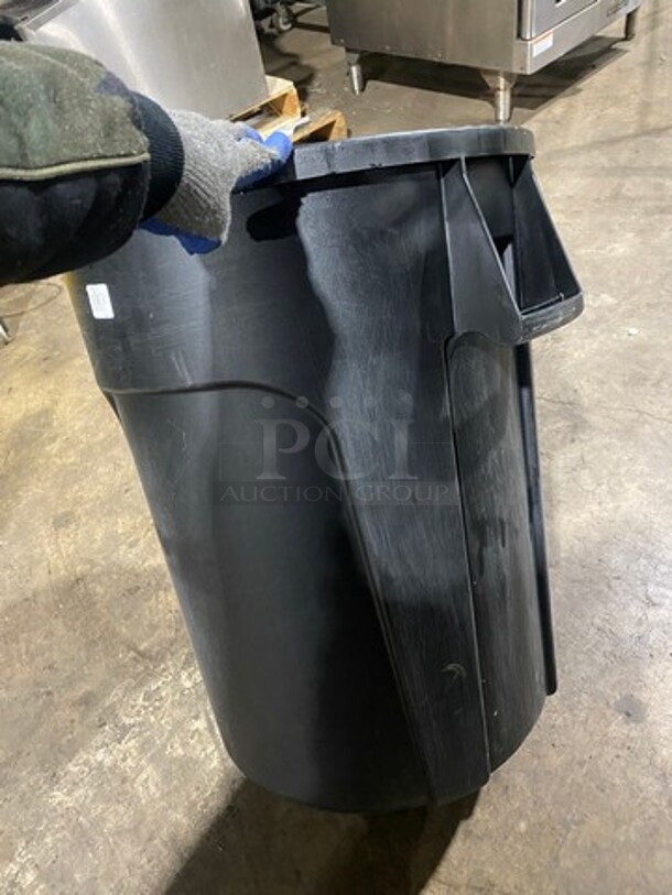 Impact Black Poly Trash Can! 3x Your Bid! - Image 5 of 7