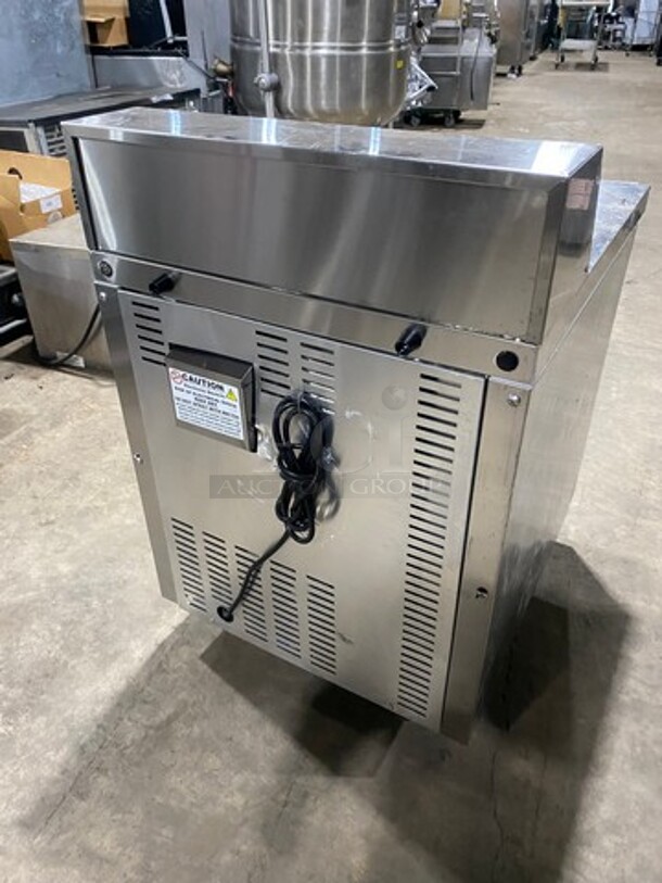 Continental Commercial Refrigerated Sandwich Prep Table! With Single Door Storage Space Underneath! All Stainless Steel! On Casters! Model: SW278 SN: 158B0875 115V 60HZ 1 Phase - Image 4 of 9