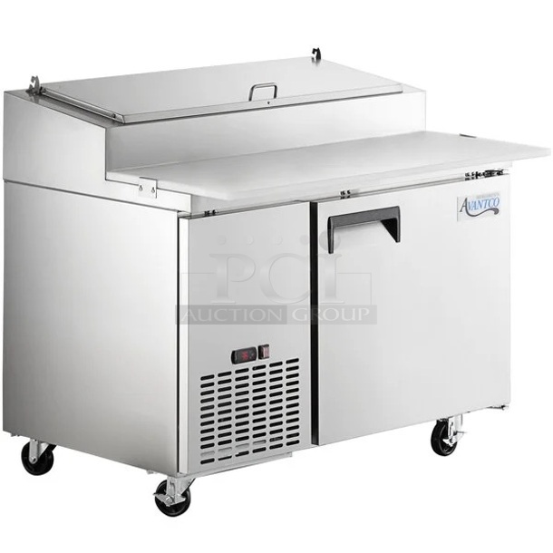 BRAND NEW SCRATCH & DENT! Avantco APPT-49-HC 49" 1 Door Refrigerated Pizza Prep Table - Tested Works Perfect - Image 1 of 2