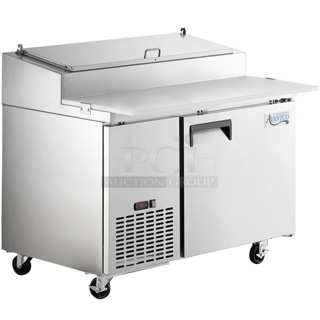 BRAND NEW SCRATCH & DENT! Avantco APPT-49-HC 49" 1 Door Refrigerated Pizza Prep Table - Tested Works Perfect