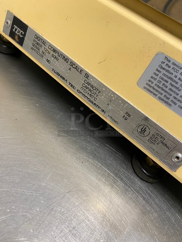 Toshiba Tec Commercial Digital Electronic Scale! MODEL SL2200 SN 1D039264 120V - Image 5 of 8