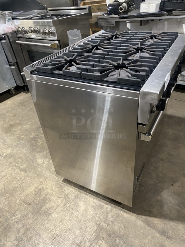 Viking Commercial Natural Gas Powered 6 Burner Range! With Convection Oven Underneath! All Stainless Steel! - Image 2 of 9
