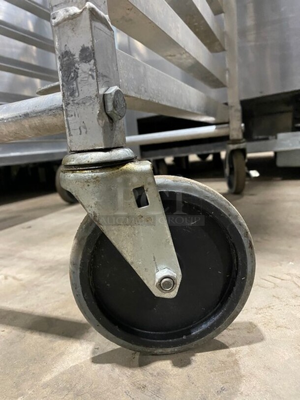 Metal Commercial Pan Transport Rack on Commercial Casters! - Image 5 of 5
