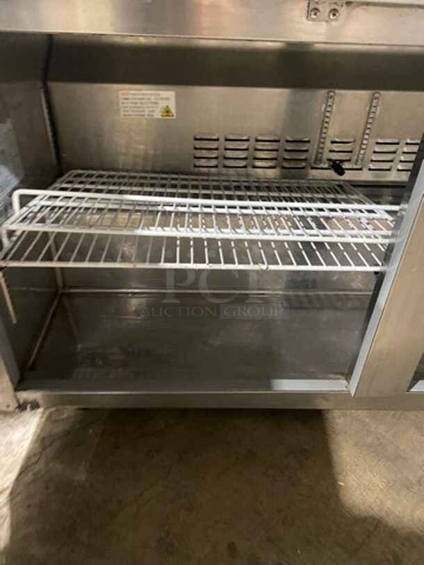 Coldline Commercial 2 Door Lowboy/ Worktop Freezer! All Stainless Steel! Model: UC60F 115V - Image 6 of 8