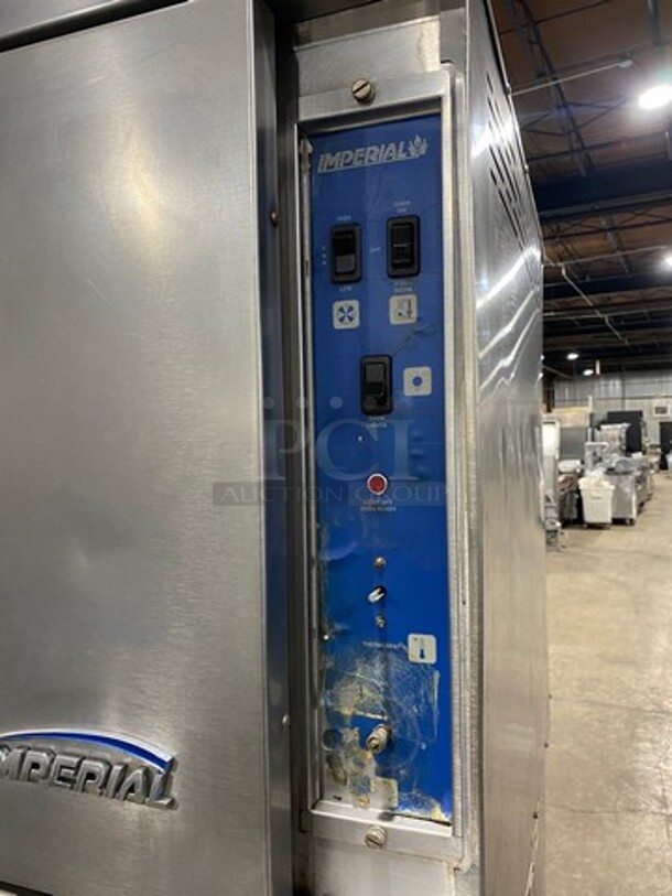 Imperial Commercial Natural Gas Powered Double Deck Convection Oven! With Metal Oven Racks! All Stainless Steel! 2x Your Bid Makes One Unit! - Image 7 of 10
