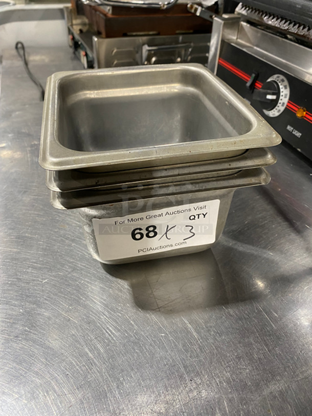 Winco Commercial Steam Table/ Prep Table Pans! All Stainless Steel! 3x Your Bid!