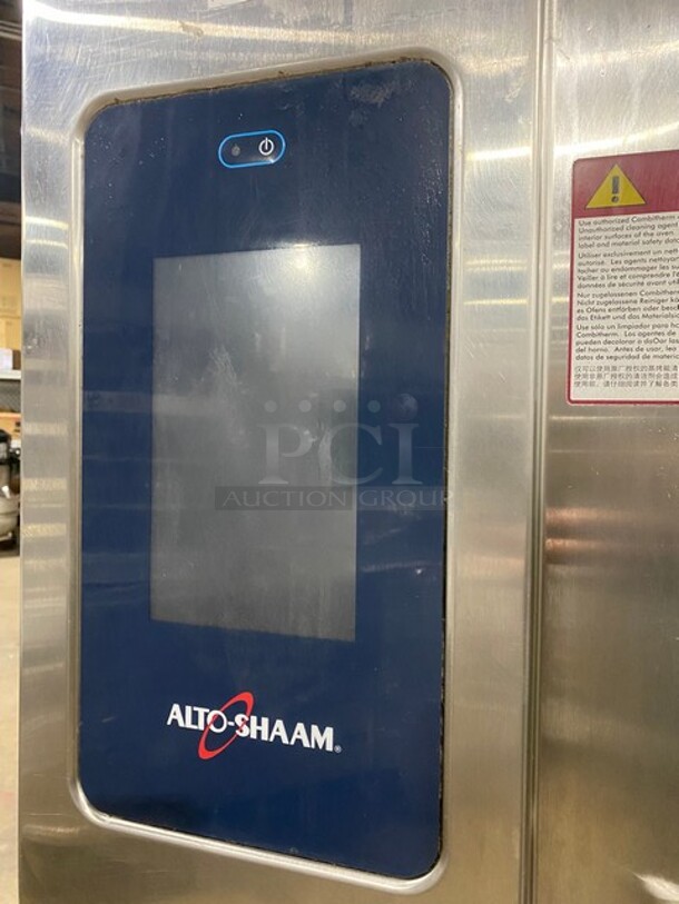 Nice! Alto Shaam Commercial Electric Powered Combitherm Convection Oven! With Underneath Storage Space! All Stainless Steel! On Legs! Working When Removed!  Model: CTP1010E SN: 1631730000 208/240V 60HZ 3 Phase - Image 6 of 10