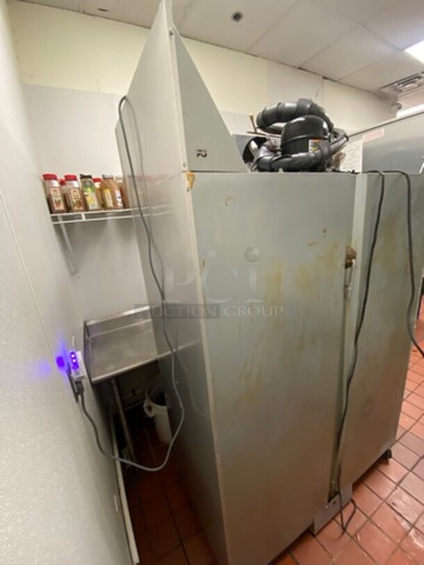 Continental Commercial 2 Door Reach In Freezer! With Poly Coated Racks! All Stainless Steel! On Casters! WORKING WHEN REMOVED! Model: 2FS SN: 15844126 115V 60HZ 1 Phase - Image 4 of 8