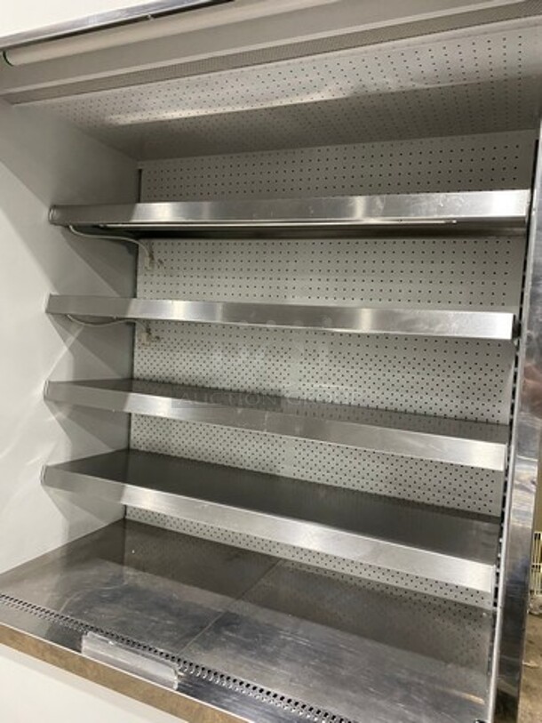 Custom Cool Commercial Refrigerated Open Grab-N-Go Display Case! With Shelves! All Stainless Steel! - Image 5 of 9