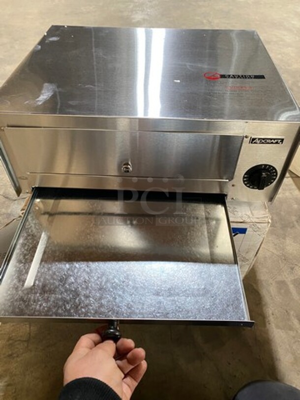 NICE! NEW! IN THE BOX! Adcraft Commercial Countertop Electric Powered Pizza/ Snack Oven! Model: CK2 SN: 21080450057 120V - Image 5 of 10