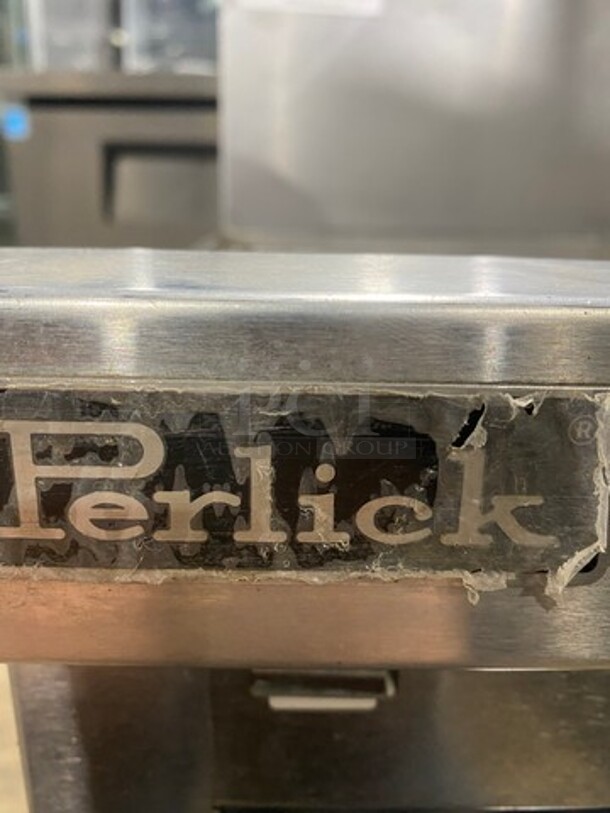 NEW! Perlick Under The Counter Drainboard! With Back Splash! All Stainless Steel! On Legs! - Image 7 of 8