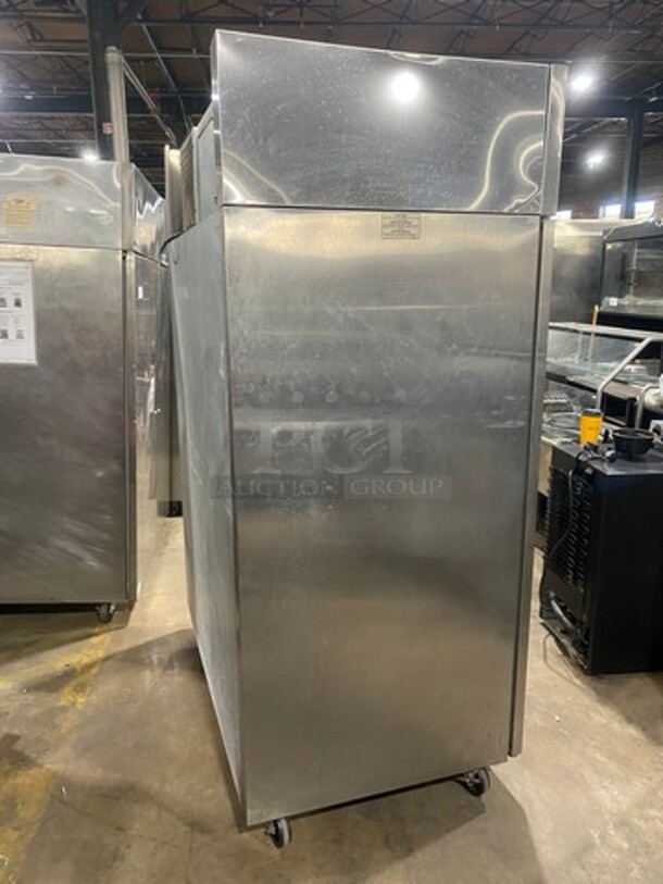 Norlake Commercial 2 Door Reach In Freezer! With Poly Coated Racks! All Stainless Steel! On Casters! Model: NF522SSS SN: 11090408 115V 60HZ 1 Phase - Image 4 of 11