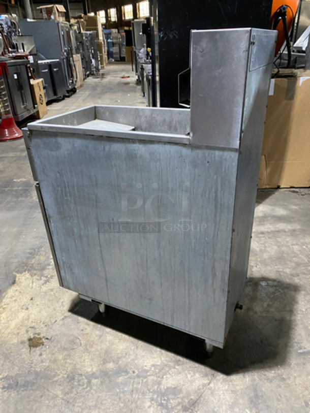 NICE! Therma Tek Commercial Natural Gas Powered Deep Fat Fryer! With Backsplash! All Stainless Steel! On Legs! Model: TFE40N SN: 11AC00211AEN - Image 4 of 8