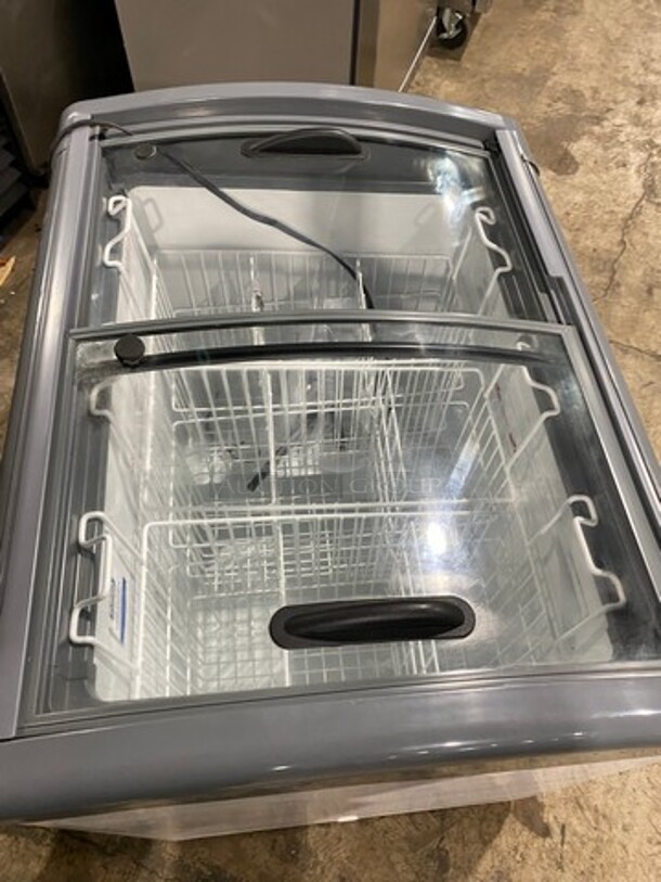 NEW! Scratch-N-Dent! Ojeda Commercial Refrigerated Reach Down Ice Cream Dipping Cabinet/ Chest Freezer! Model: NBH34 SN: 001552930515A 120V 60HZ 1 Phase - Image 5 of 10