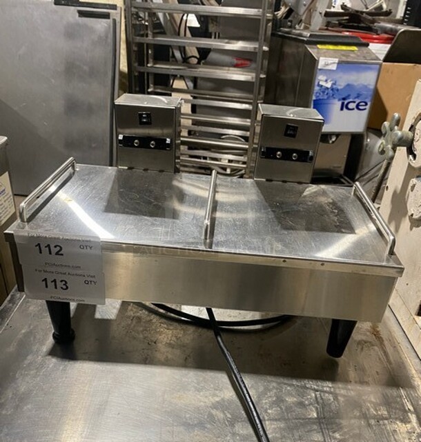 Bunn Stainless Steel Commercial Countertop Double Server Stand! MODEL 2SHSTAND  120V 1PH - Image 1 of 8