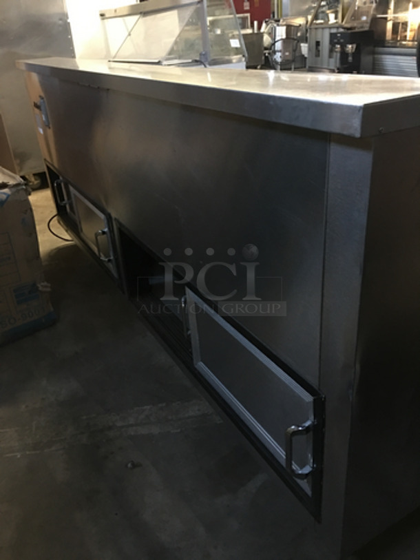 Commercial Refrigerated Seafood Display Case! With Underneath Storage Space! All Stainless Steel! On Legs! - Image 3 of 8