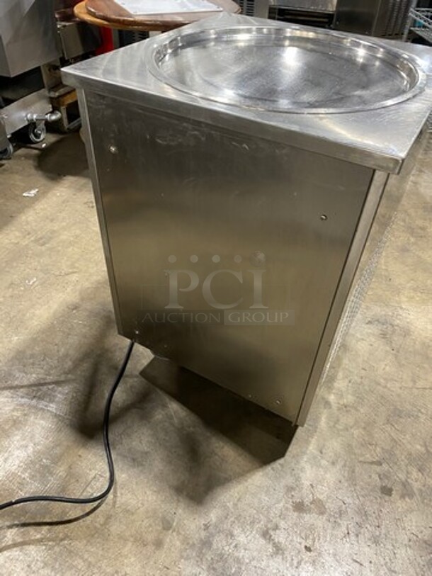 Commercial Fried Ice Cream Roll Machine! All Stainless Steel! On Casters! WORKING WHEN REMOVED! - Image 4 of 7