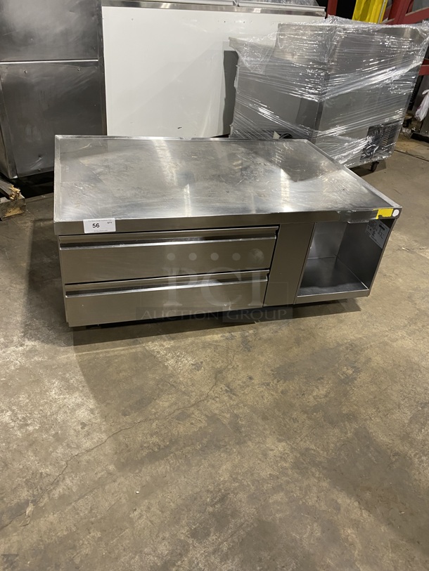 DELFIELD All Stainless Steel Commercial Refrigerated 2 Drawer Chef Base! On Casters! Model 17C52P Serial 1905150001649 115V/60Hz/1 Phase  - Image 1 of 8