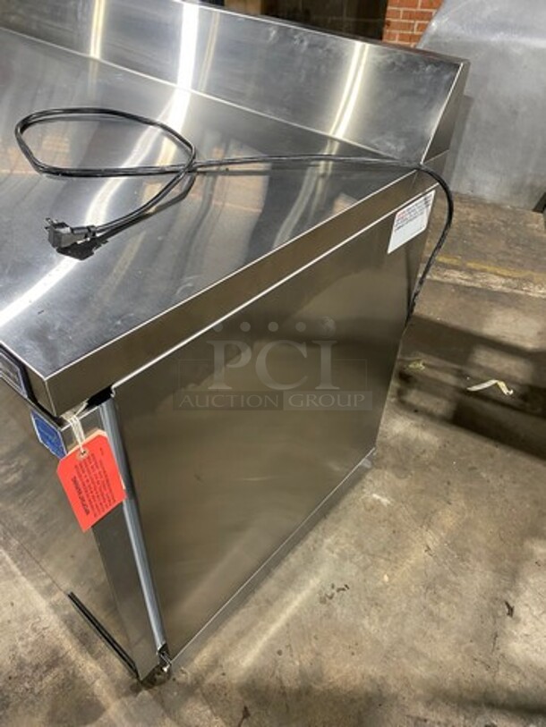 WOW! NEW! OUT OF THE BOX! Continental Commercial 2 Door Lowboy/Worktop Cooler! With Back Splash! All Stainless Steel! Model: SW60NSSBS SN: 159C9883 115V 60HZ 1 Phase - Image 4 of 11