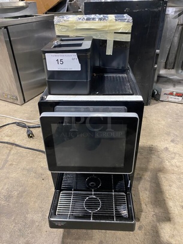 Commercial Countertop Espresso Machine! With Coffee Bean Grinder! With Digital Controls! On Legs! - Image 1 of 8