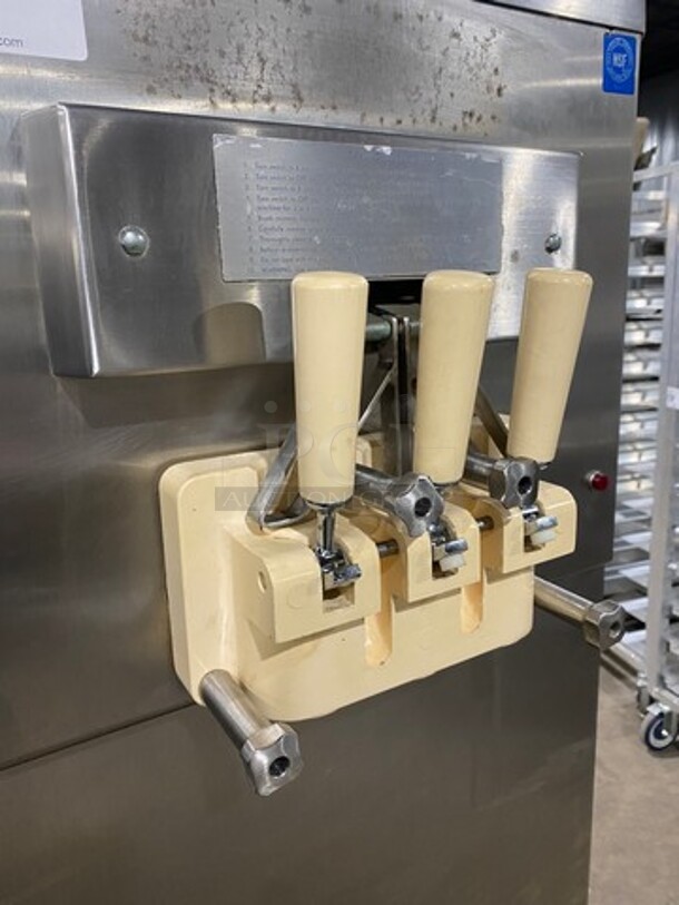 Coldelite Commercial 3 Handle Soft Serve Ice Cream Machine! All Stainless Steel! On Casters! Model: UF232 SN: 305541 208/230V 60HZ 3 Phase - Image 5 of 11