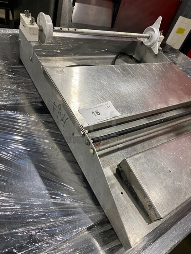 Heat Seal Commercial Countertop Heated Shrink Wrap Machine! All Stainless Steel! MODEL 625A 115V  - Image 2 of 6