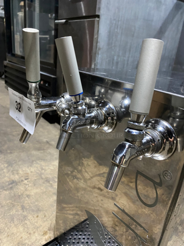 Natura Commercial Countertop 3 Tap Beverage Cooler/ Dispenser! All Stainless Steel! Model: NWSB3REF 115V 60HZ - Image 5 of 9