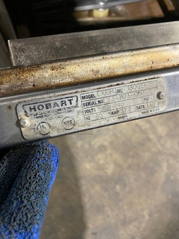 Hobart Commercial Under The Counter Dishwasher! All Stainless Steel! Model: LXIGH SN: 231103007 208/240V 60HZ 1 Phase - Image 7 of 8