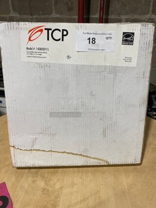 NEW! IN THE BOX! TCP 15" Round White Speckled Pattern Ceiling Mount Light Fixture! Model: 140BODY15