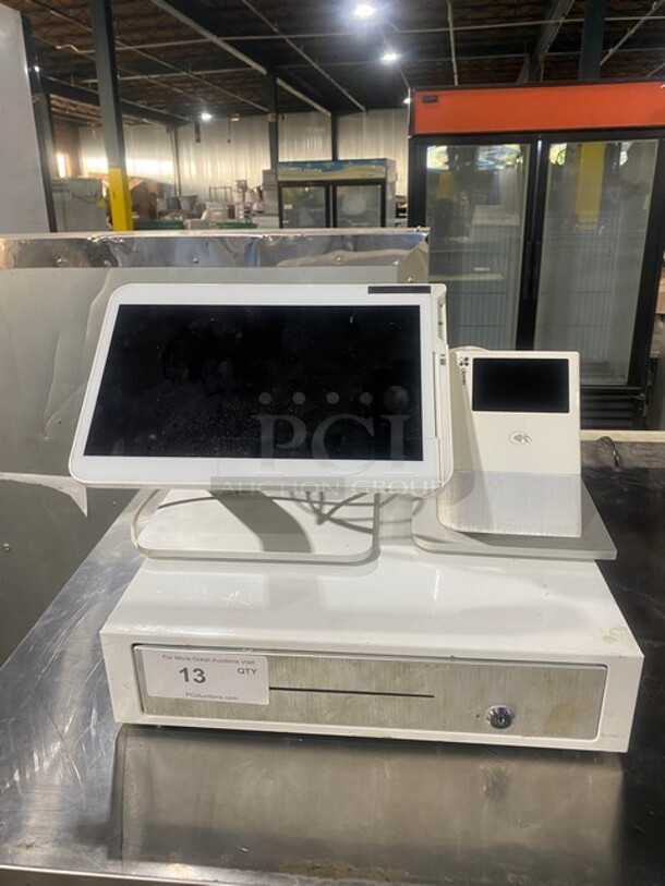 Clover POS Monitor System! With Clover Receipt Printer/Credit Card Reader! With Metal Cash Drawer! Model C500! - Image 1 of 8