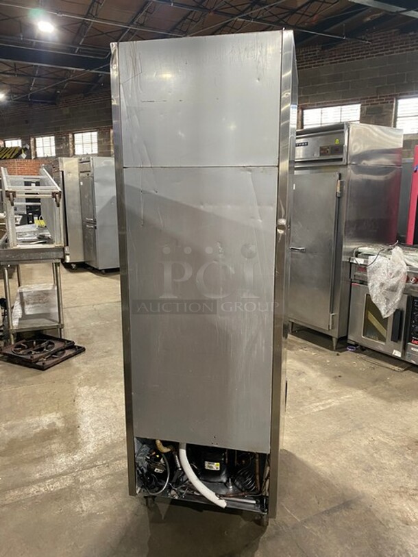 Turbo Air TSF-23SD Stainless Steel Commercial Single Door Reach In Freezer w/ Metal Racks on Commercial Casters! MODEL TSF23SD SN: BE2F0006 115V 1PH - Image 2 of 9