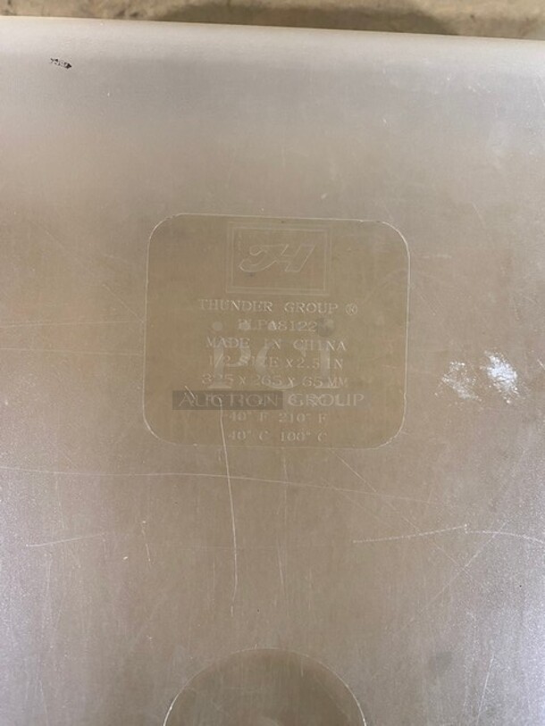 Thunder Group 1/2 Size Poly Food Pan With Lid! 6x Your Bid! MODEL PLPA8122 - Image 6 of 8