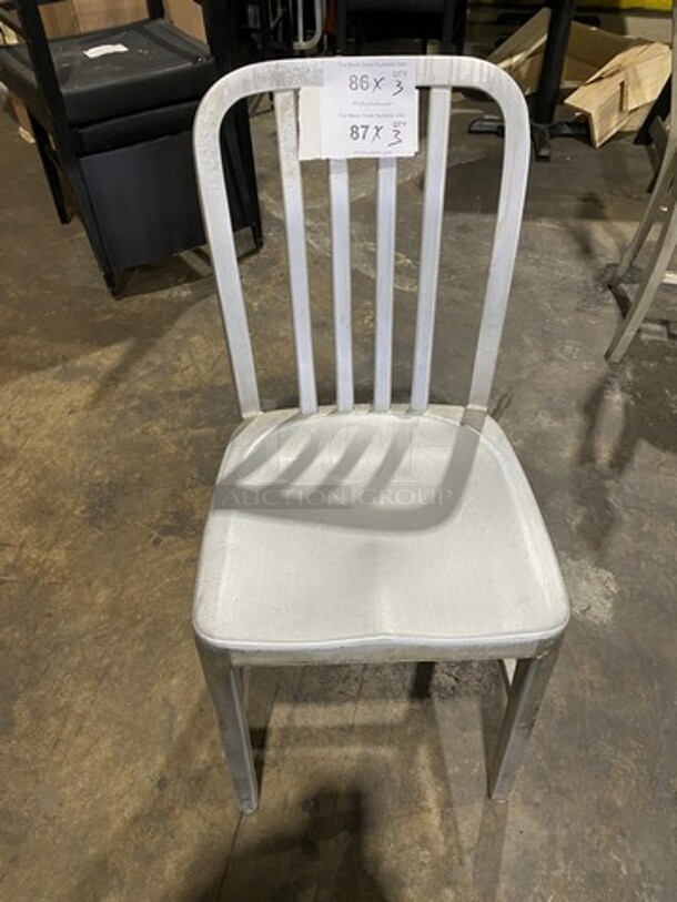 Nice Alluminum Dinning Chairs! 3 X Your Bid!  - Image 1 of 6