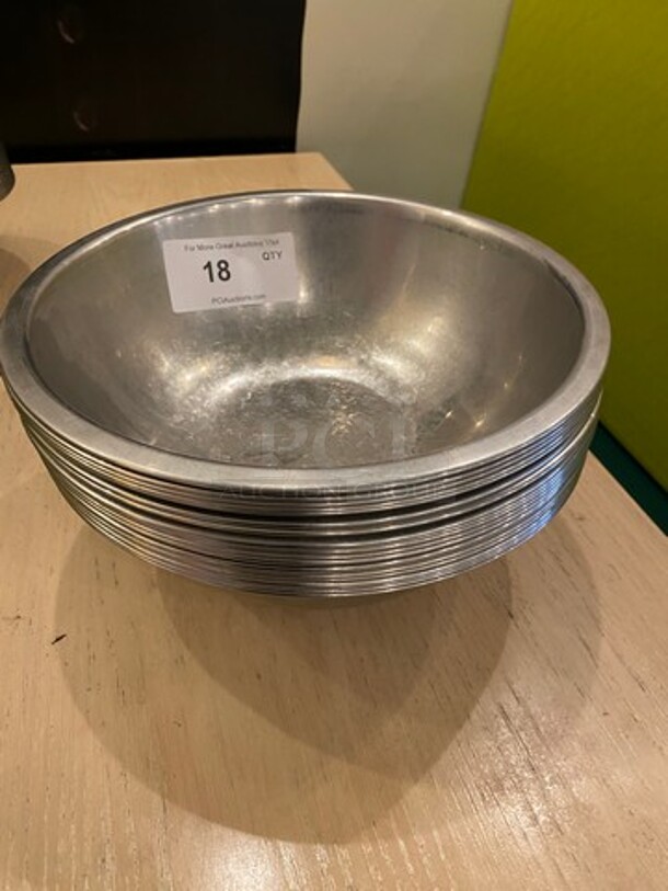 ALL ONE MONEY! Stainless Steel Mixing Bowls! - Image 1 of 4