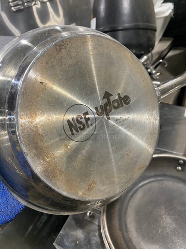 ALL ONE MONEY! Assorted Stainless Steel Frying Pans! - Image 3 of 4