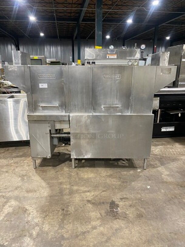 FAB! Hobart Commercial Heavy Duty Conveyor Dishwasher! All Stainless Steel! On Legs! Model: CRS66A SN: 851041280 208V 60HZ 3 Phase - Image 1 of 12