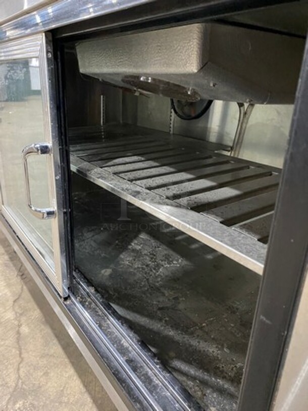 Commercial 2 Sliding Door Back Bar Cooler! With View Through Doors! Metal Rack! Remote Compressor! All Stainless Steel! On Legs! - Image 5 of 9