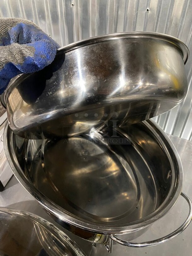 5 QT Stainless Steel Oval Shaped Chafing Dish! - Image 6 of 8