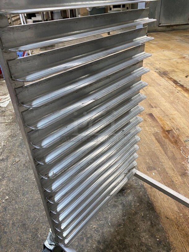 Metal Commercial Pan Transport Rack on Commercial Casters! - Image 3 of 4