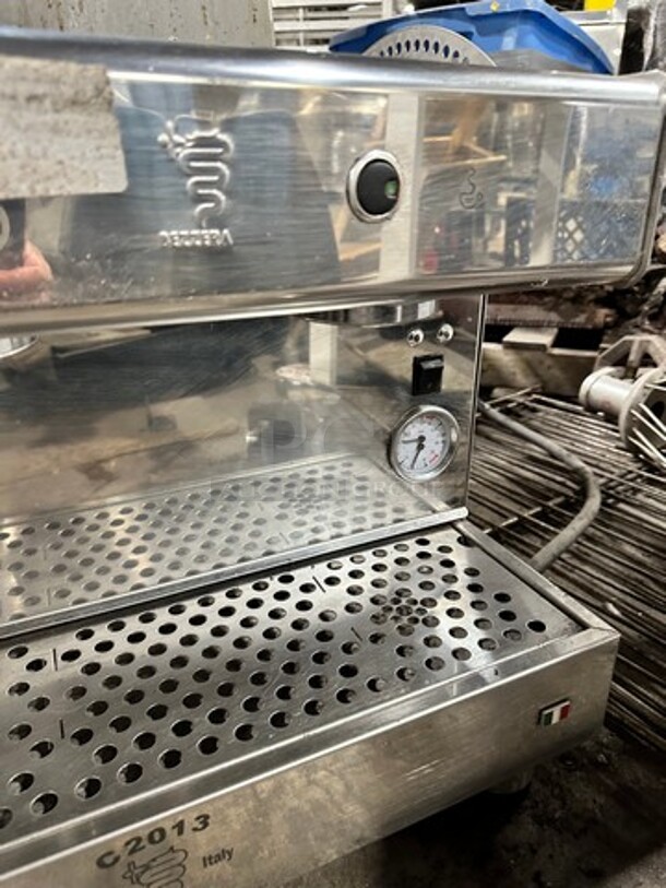 2017 Bezzera Commercial Countertop Espresso Machine! All Stainless Steel! On Small Legs! Model: C2013 SN: AM009188417 220V - Image 7 of 12