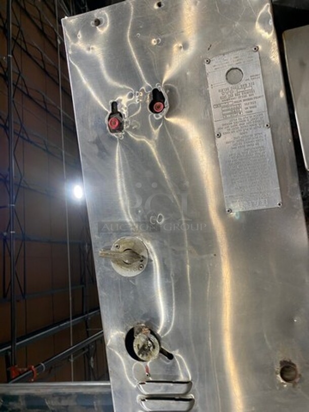 Bari Commercial Natural Gas Powered Double Deck Pizza Oven! All Stainless Steel! 2x Your Bid Makes One Unit! Model: M648S SN: 1978 - Image 8 of 9