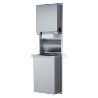 BRAND NEW! Bobrick B-3961 ClassicSeries Recessed Convertible Rectangular Paper Towel Dispenser / Waste Receptacle 15 15/16 x 8 1/4 x 56 5/16	