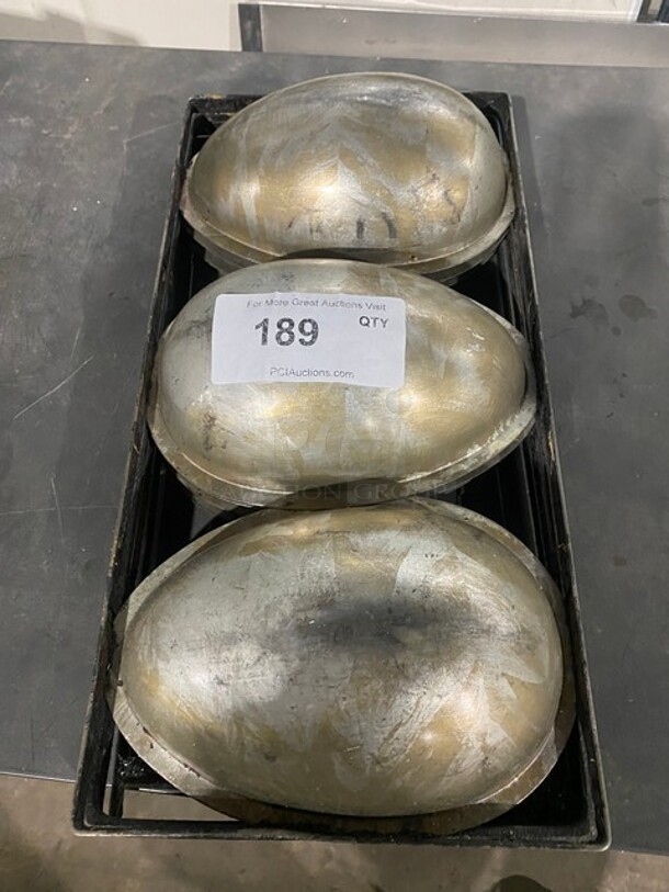 All One Money! Stainless Steel Large Egg Shape Cake Molds! - Image 1 of 5