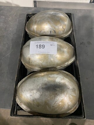 All One Money! Stainless Steel Large Egg Shape Cake Molds!