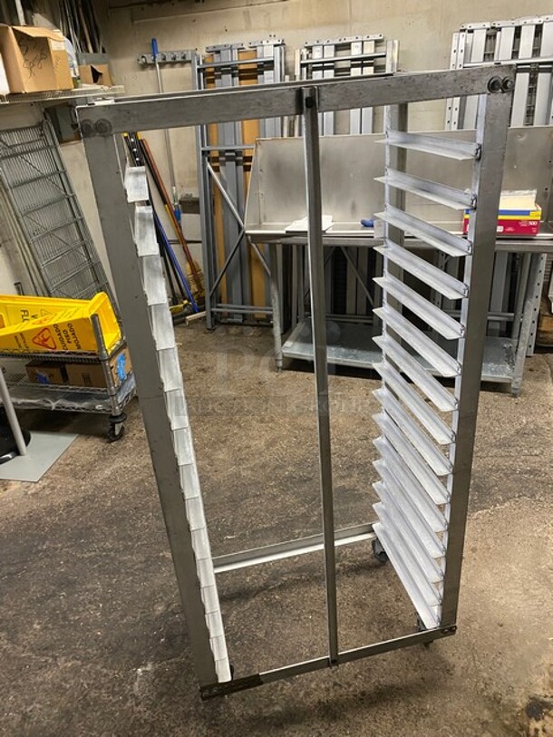 Metal Commercial Pan Transport Rack on Commercial Casters! - Image 3 of 4