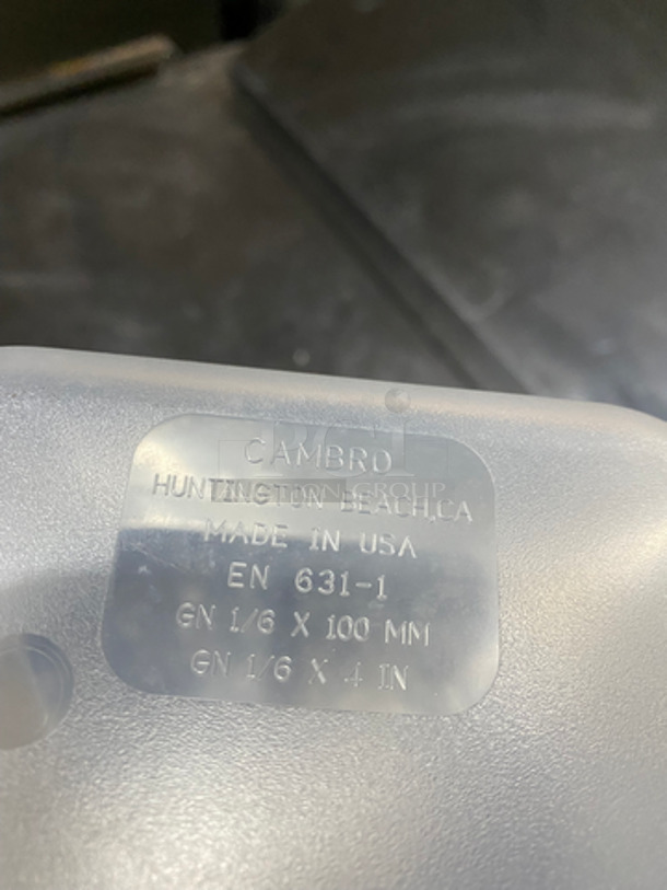 Cambro Poly Clear Food Containers! 1/6 x 4" - Image 5 of 5