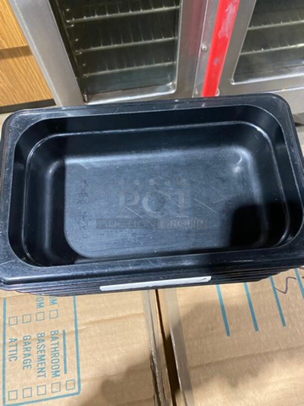 Cambro Black Poly 1/4x2.5" Food Containers! 6x Your Bid! - Image 3 of 8