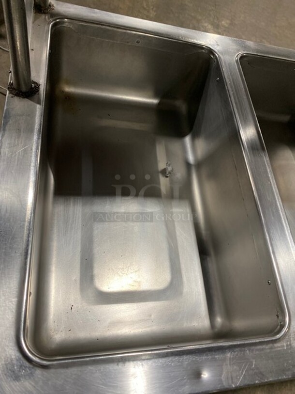 Seco All Stainless Steel 4 Compartment Steam Table! With Sneeze Guard! On Casters! - Image 6 of 10