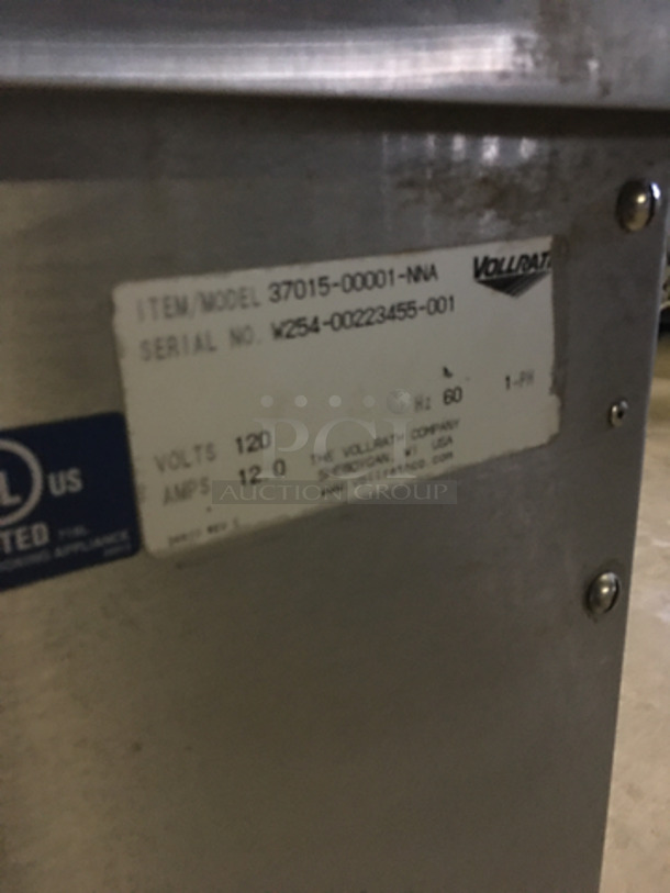 Vollrath Commercial Portable Cashier Station! With Tray Return! All Stainless Steel! On Casters! Model: 3701500001NNA SN: W25400223455001 120V 60HZ 1 Phase - Image 6 of 8
